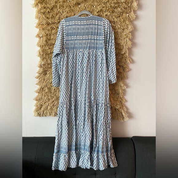 ZARA Womens Blue/White Maxi Dress - Picture 8 of 15